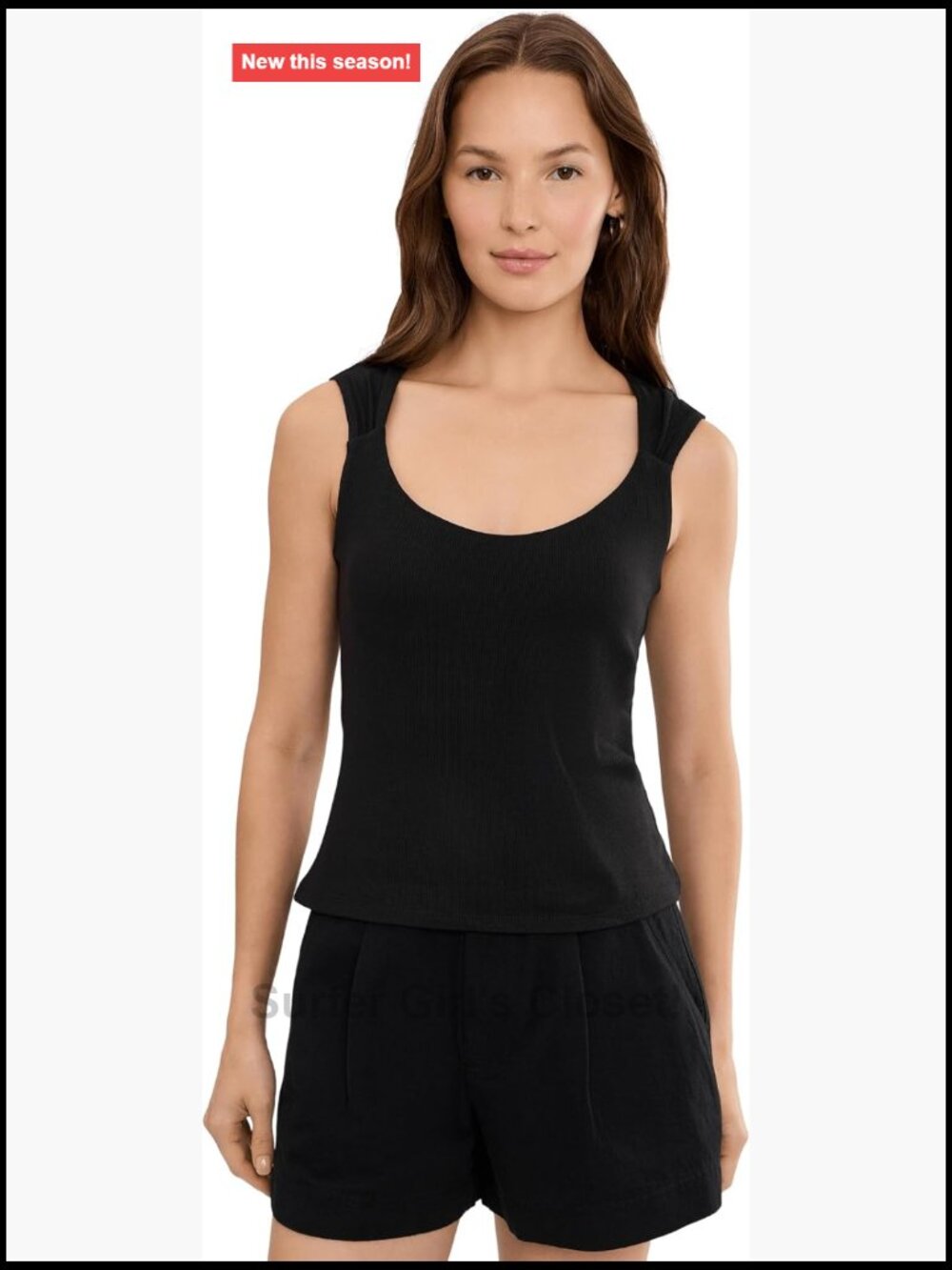 Sleeveless Tank with Built-In Bra, Viscose Spandex Knit